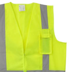 Colete Refletivo com Bolso Amarelo PPS13 - PROTEPLUS