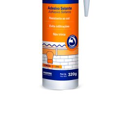 Selante Poly Veda Calha 320g (Cinza) - Pulvitec