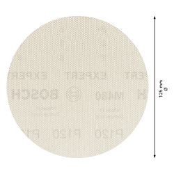 Disco de Lixa EXPERT M480 125mm G120 5 peças - Bosch 