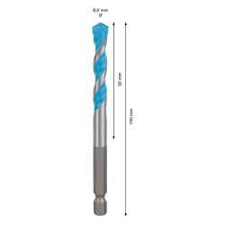 Broca Bosch EXPERT HEX-9 Multiconstruction Ø8x50x100mm