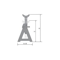 Cavalete Mecânico 3 Toneladas CT3000 - Bovenau
