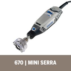 Kit Dremel Micro Retífica 3000 + Acoplamento de Mini Serra + Disco de Corte