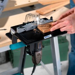 Kit Dremel Micro Retífica 3000 + Mesa + Fresa Chanfrar 45º