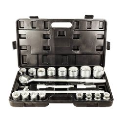Jogo de Soquetes Estriados Encaixe 3/4'' 21 Peças 405,0110 - NOLL