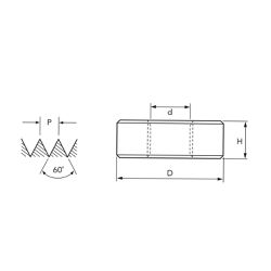 Cossinete Manual HSS MF 16x1mm Sem Peeling 105/9C DIN 223B - OSG