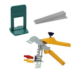 Espaçador 2,0mm Slim (1000 Uni) + Alicate + Cunha (1000 Uni) - Cortag