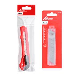 Kit Estilete Retrátil 18mm com 10 Lâminas Extras Onsite