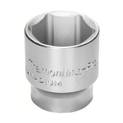 Soquete Sextavado em Aço Cromo Vanádio 10 mm - Encaixe 1/2'' - Tramontina Pro