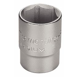Soquete Sextavado em Aço Cromo Vanádio 3/4" - Encaixe 1/2'' - Tramontina Pro