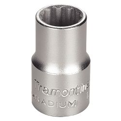 Soquete Estriado em Aço Cromo Vanádio 14 mm - Encaixe 1/2'' - Tramontina PRO