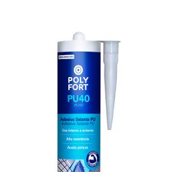 Adesivo Selante PU40 Polyfort Cinza 387g - Pulvitec