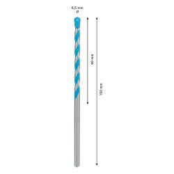 Broca Bosch EXPERT CYL-9 Multiconstruction Diâmetro6,5 x 90 x 150 mm