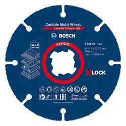 Disco de corte Bosch EXPERT Carbide Multi Wheel X-LOCK 115 mm, 22,23 mm