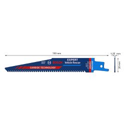 Lâmina de serra sabre Bosch EXPERT S957CHM Endurance for Vehicle Rescue