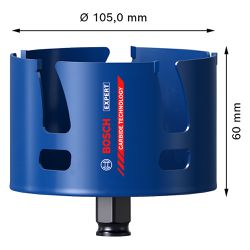 Serra copo Bosch EXPERT Construction Material 105 mm, 4 1/8''