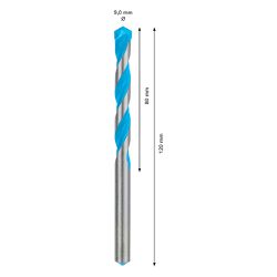 Broca Bosch EXPERT CYL-9 MultiConstruction Diâmetro9 x 80 x 120 mm