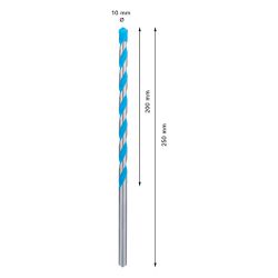 Broca Bosch EXPERT CYL-9 Multiconstruction Diâmetro10 x 200 x 250 mm