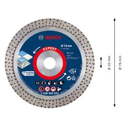 Disco diamantado Bosch EXPERT for Hard Ceramic 76x1,5x10mm