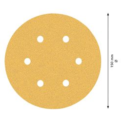 Disco de Lixa Bosch EXPERT C470 Best 150mm G80, 5 peças