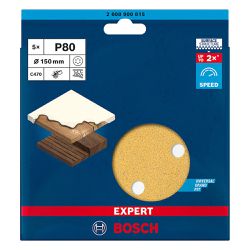 Disco de Lixa Bosch EXPERT C470 Best 150mm G80, 5 peças