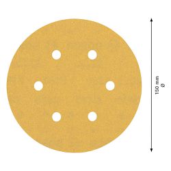 Disco de Lixa Bosch EXPERT C470 150mm G180, 5 peças