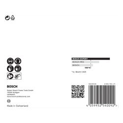 Disco de Lixa Bosch EXPERT M480 125mm G80, 5 peças