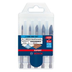 Jogo de brocas Bosch EXPERT HEX-9 Hard Ceramic 4/5/6/8/10, 5 peças