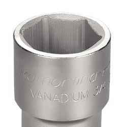 Soquete Sextavado em Aço Cromo Vanádio 32 mm - Encaixe 3/4'' - Tramontina Pro