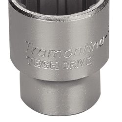 Soquete Techdrive em Aço Cromo Vanádio 30 mm - Encaixe 1/2'' Tramontina PRO