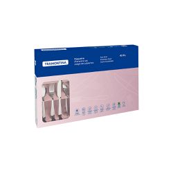 Faqueiro Laguna em Aço Inox com Facas para Churrasco 42 Peças - Tramontina 