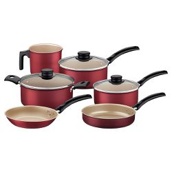 Jogo de Panelas Turim Antiaderente Starflon Max Vermelho 6 Peças - Tramontina 