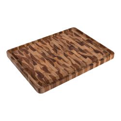 Tábua de Churrasco em Madeira Invertida Teca 45x35cm - Tramontina
