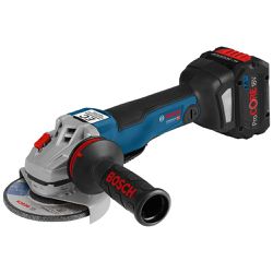 Esmerilhadeira Angular a Bateria 5'' GWS 18V-10 PC ProCORE,18V, 2 Baterias ProCORE 8,0Ah, Carregador, em Maleta L-BOXX Bosch