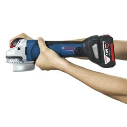Esmerilhadeira Bosch GWS 18V-10 PSC, 18V SB, 1000 W, em maleta
