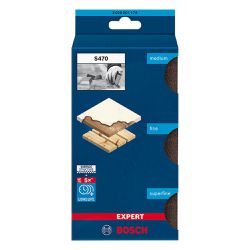 Jogo Esponja Abrasiva Bosch EXPERT S470, 3 esponjas