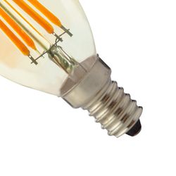 Lâmpada de Filamento Led Âmbar 2200K Vela C35 - Noll Led