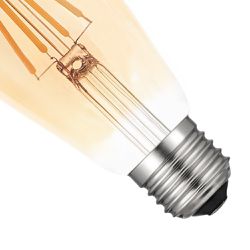 Lâmpada de Filamento Led Âmbar 2200K Pera ST64 4W - Noll Led