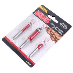 Jogo Fresas para Tupia - 3 Pçs 1/4" (91,0018) - Rocast