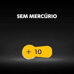 Pilha Auditiva 10 C/6 (108838) - Duracell 
