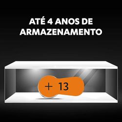 Pilha Auditiva 13 C/6 (108839) - Duracell 