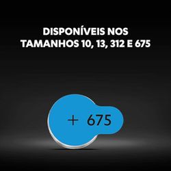 Pilha Auditiva 675 C/6 (108841) - Duracell 