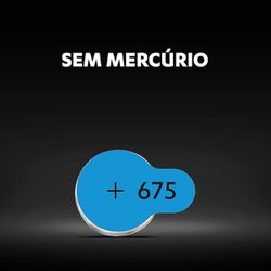 Pilha Auditiva 675 C/6 (108841) - Duracell 