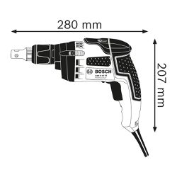 Parafusadeira Drywall Bosch GSR 6-25 TE 701W em maleta