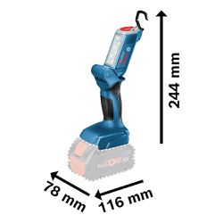 Lanterna a Bateria GLI 18V-300, 18V, com 300 Lúmens, sem Bateria e sem Carregador Bosch 