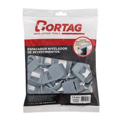 Espaçador Nivelador SUPRA 1,5mm C/ 50 Pçs (61329) - Cortag 