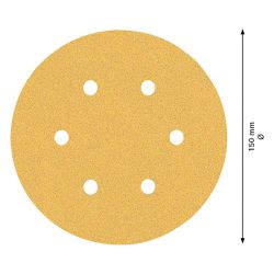Disco de lixa Expert C470 150mm G80, 50 peças - Bosch 