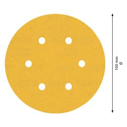 Disco de lixa Expert C470 150mm G240, 50 peças - Bosch