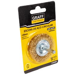 Escova De Aço Latonado c/ Haste 50x8mm (571,0007) - Graff Vantage 
