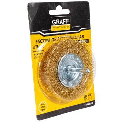 Escova De Aço Latonado c/ Haste 75x10mm (571,0008) - Graff Vantage 