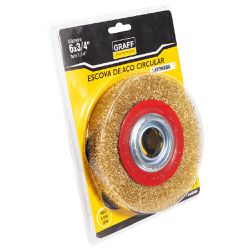 Escova de Aço Latonado Circular 6x3/4'' (571,0005) - Graff Vantage